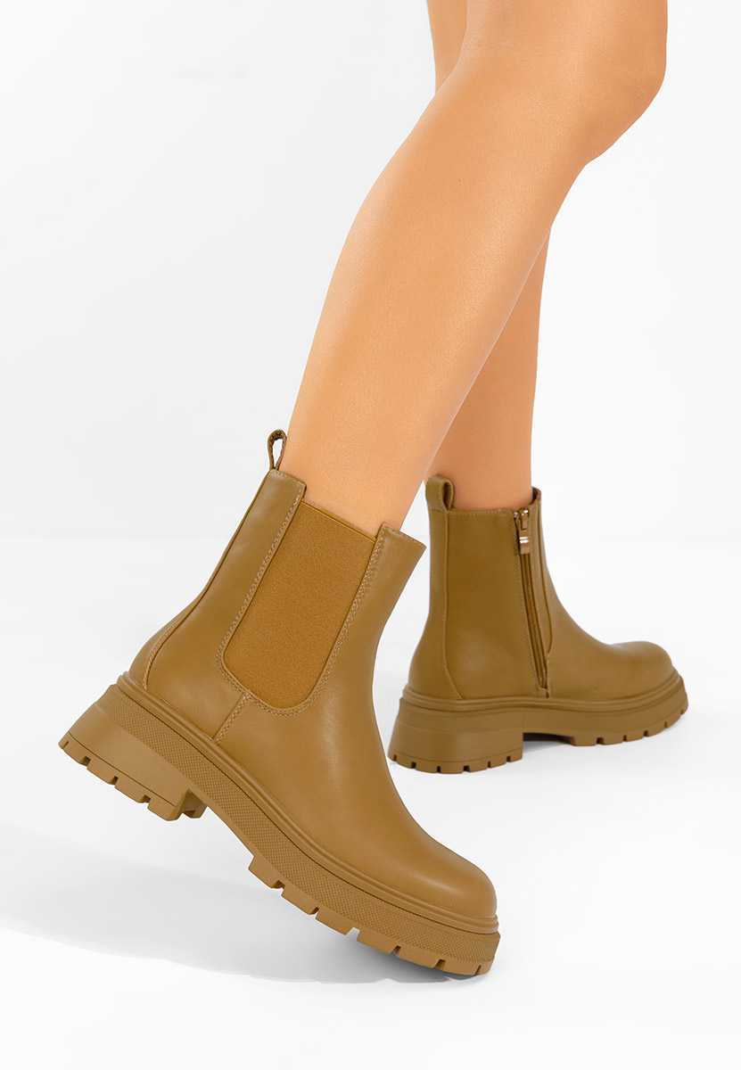 Khaki botki chelsea Novria