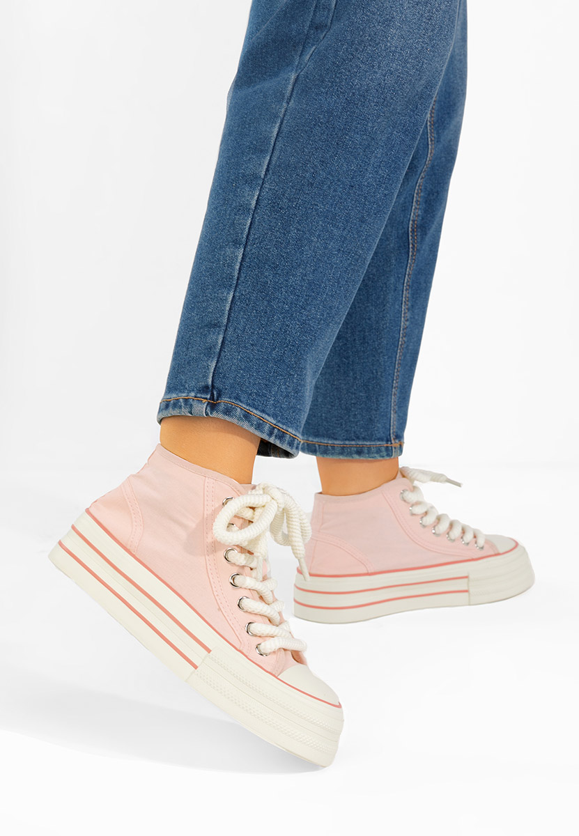 Różowe trampki damskie Alicata