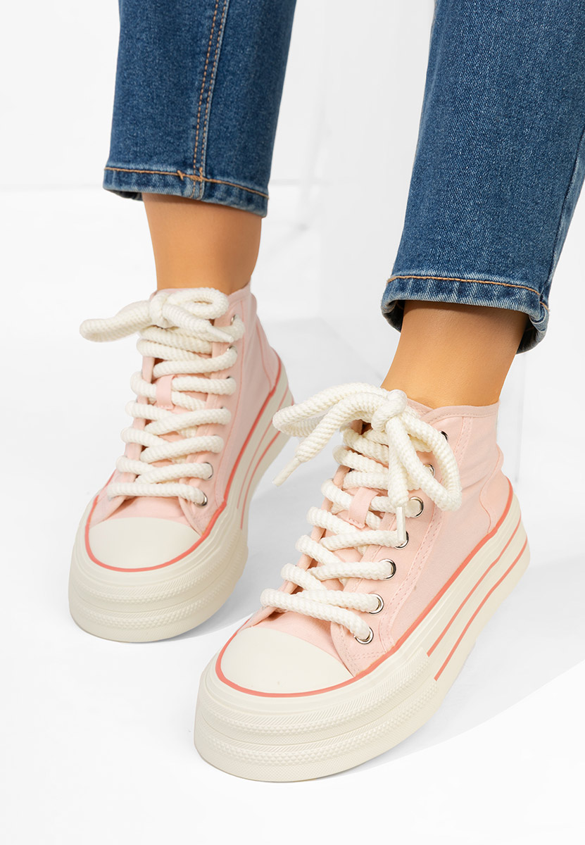 Różowe trampki damskie Alicata