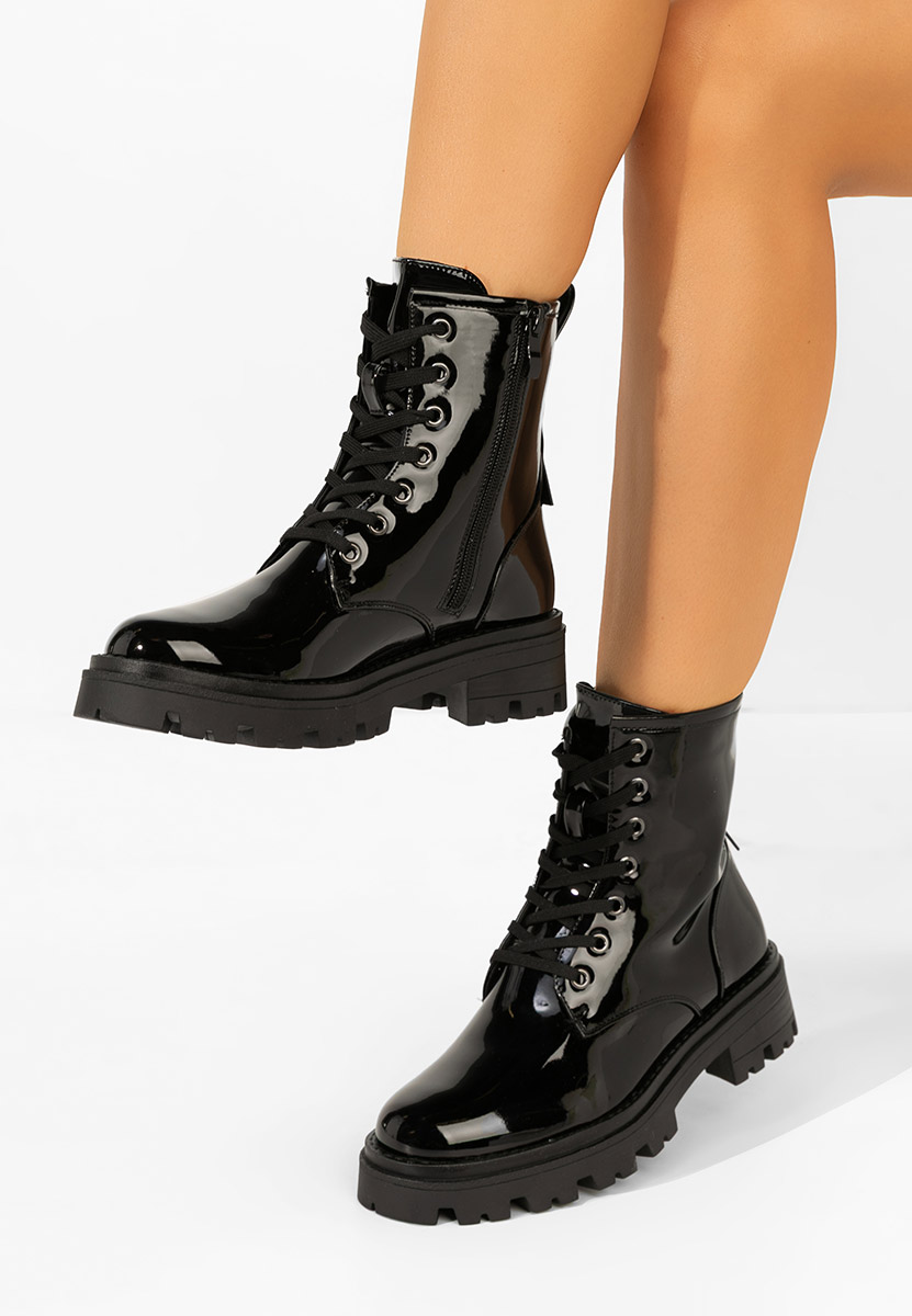 Czarne trapery damskie Maxine