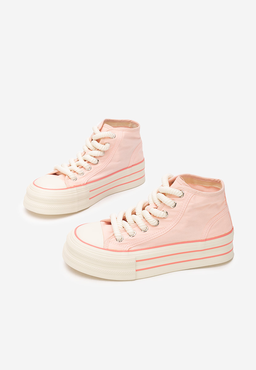 Różowe trampki damskie Alicata