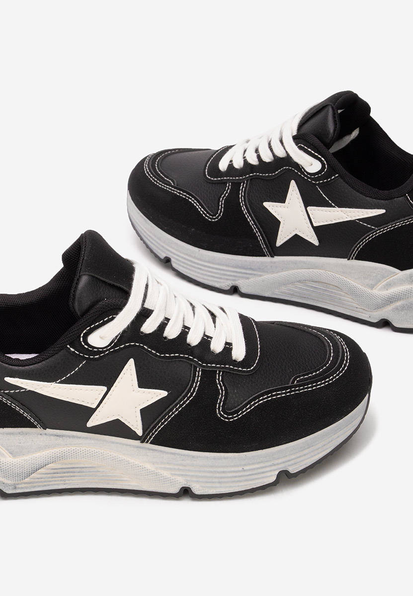 Czarne sneakersy damskie Alyza