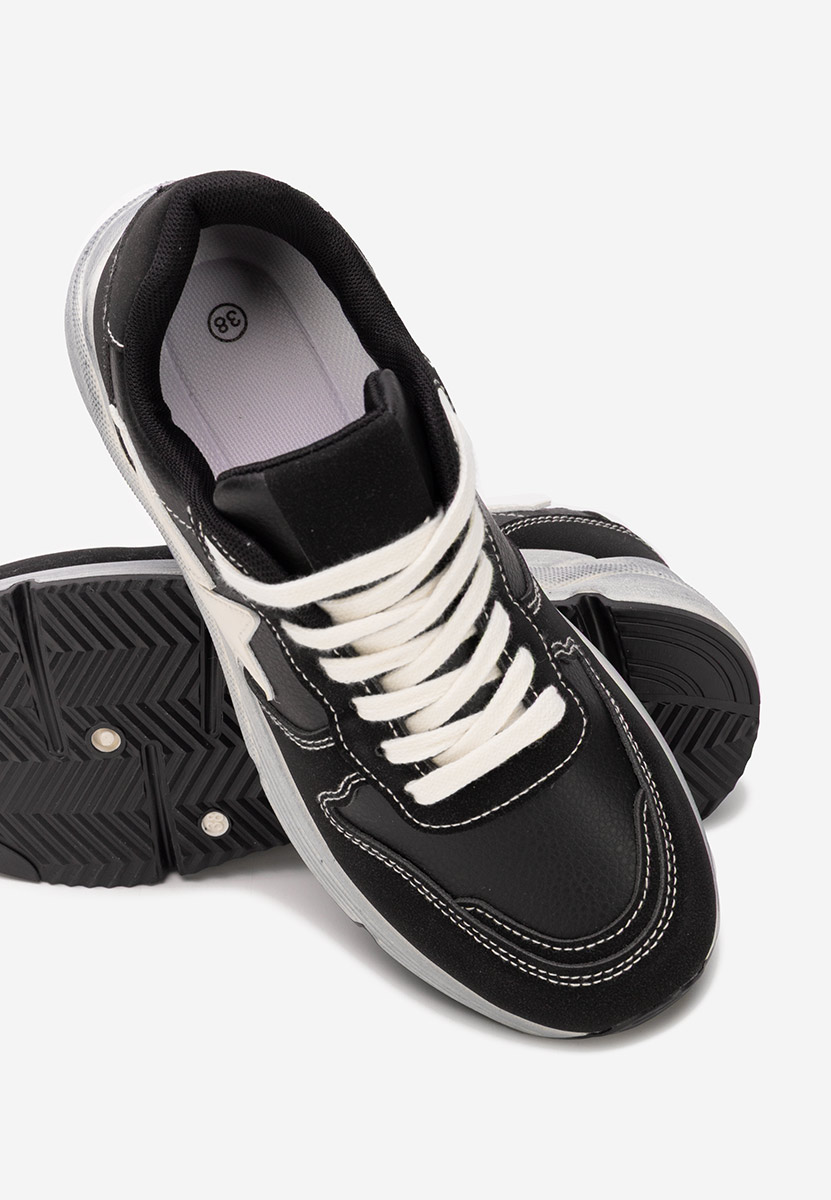 Czarne sneakersy damskie Alyza