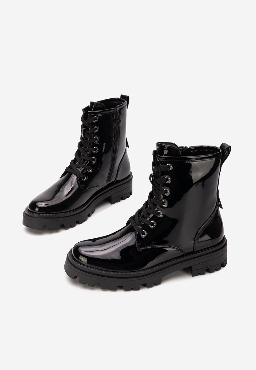 Czarne trapery damskie Maxine