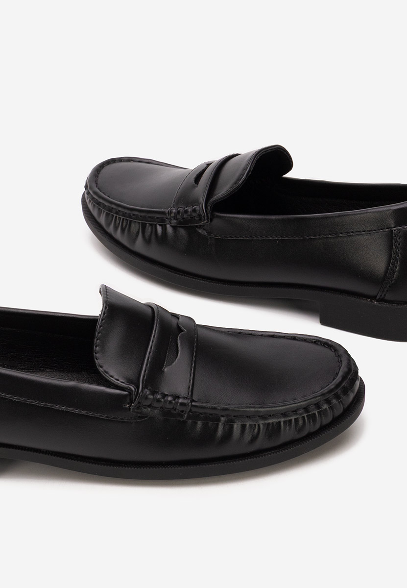 Czarne mokasyny damskie Matildia