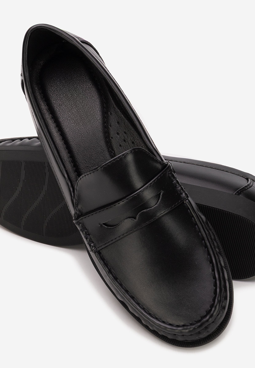 Czarne mokasyny damskie Matildia