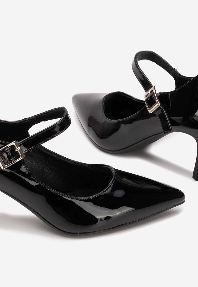 Czarne czółenka na szpilce Rosilla