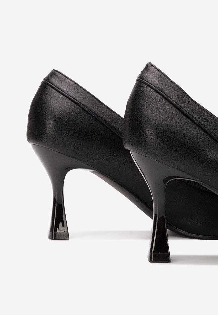 Czarne czółenka na szpilce Jasoria V2
