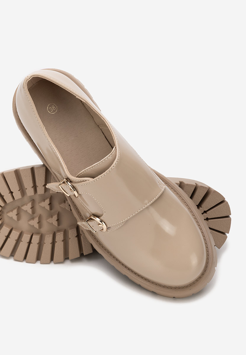 Khaki półbuty damskie Dionia