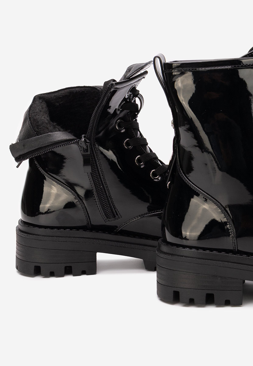 Czarne trapery damskie Maxine