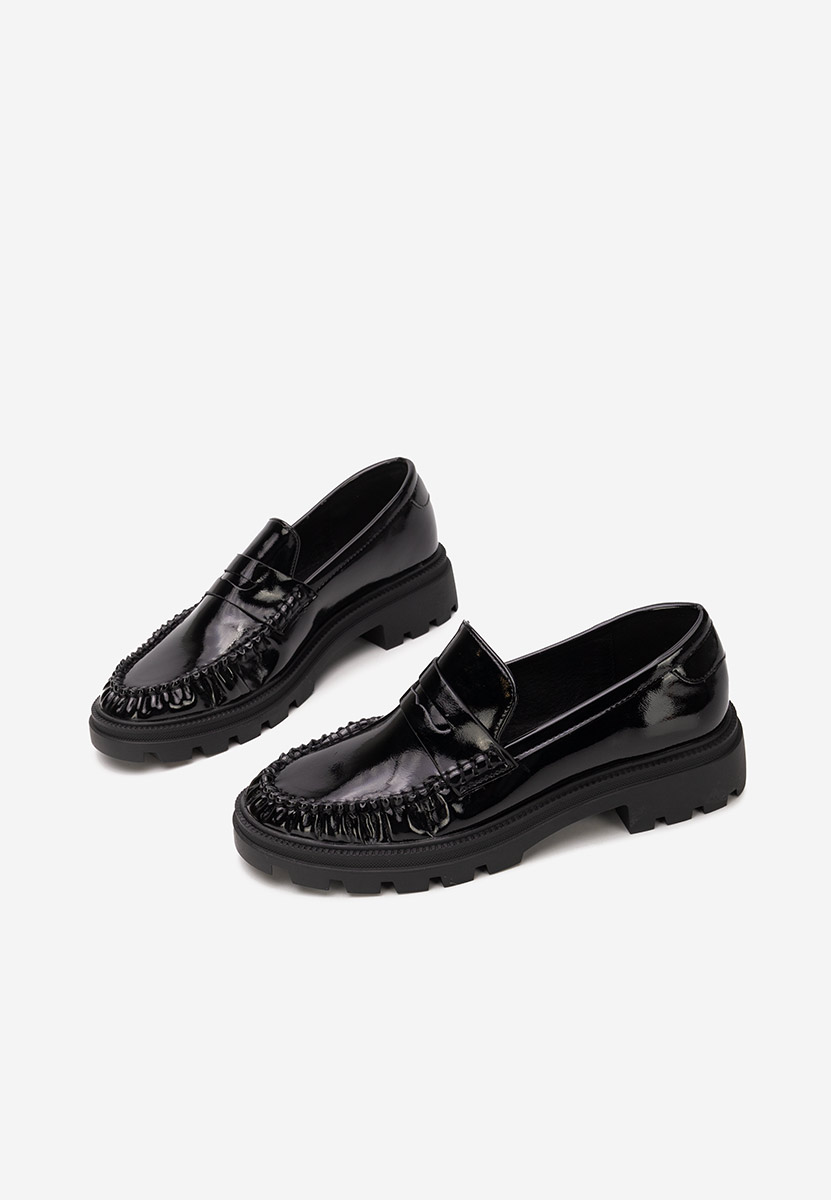 Czarne mokasyny damskie Eleonora