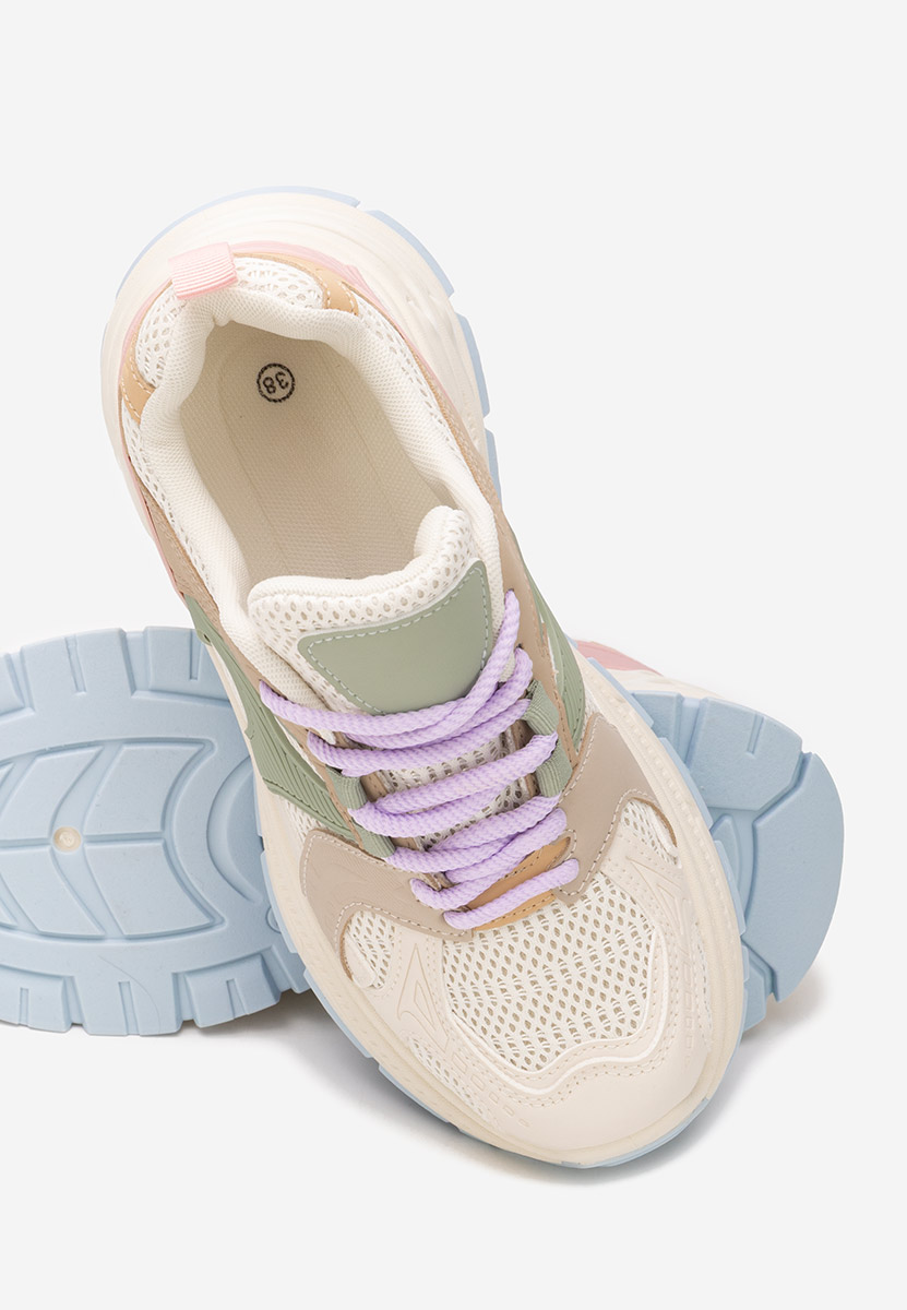 Wielokolorowy sneakersy na koturnie Alfredia