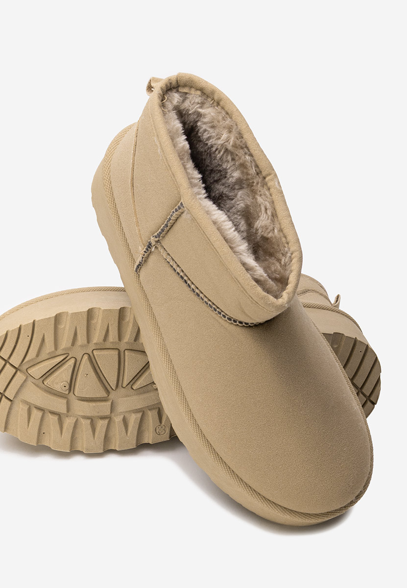 Khaki śniegowce damskie Sereena