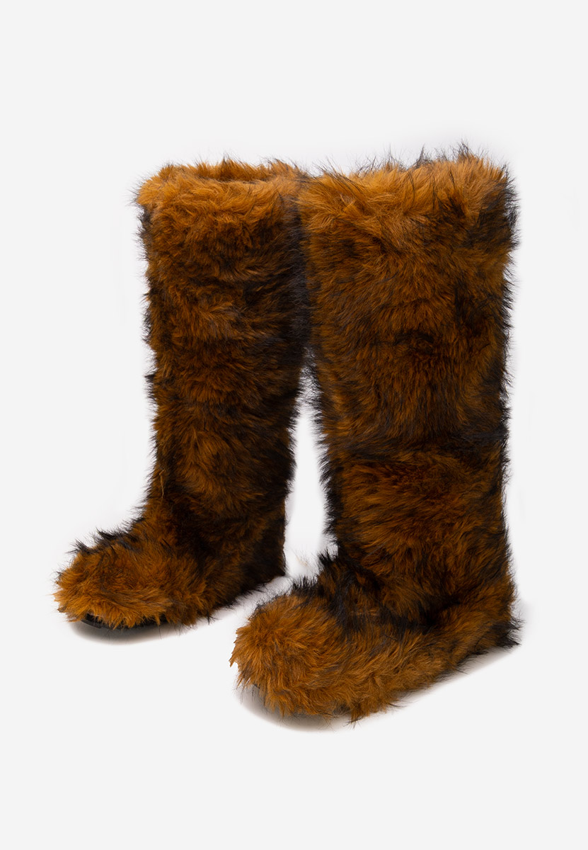 Camelowe zimowe buty damskie Gelira