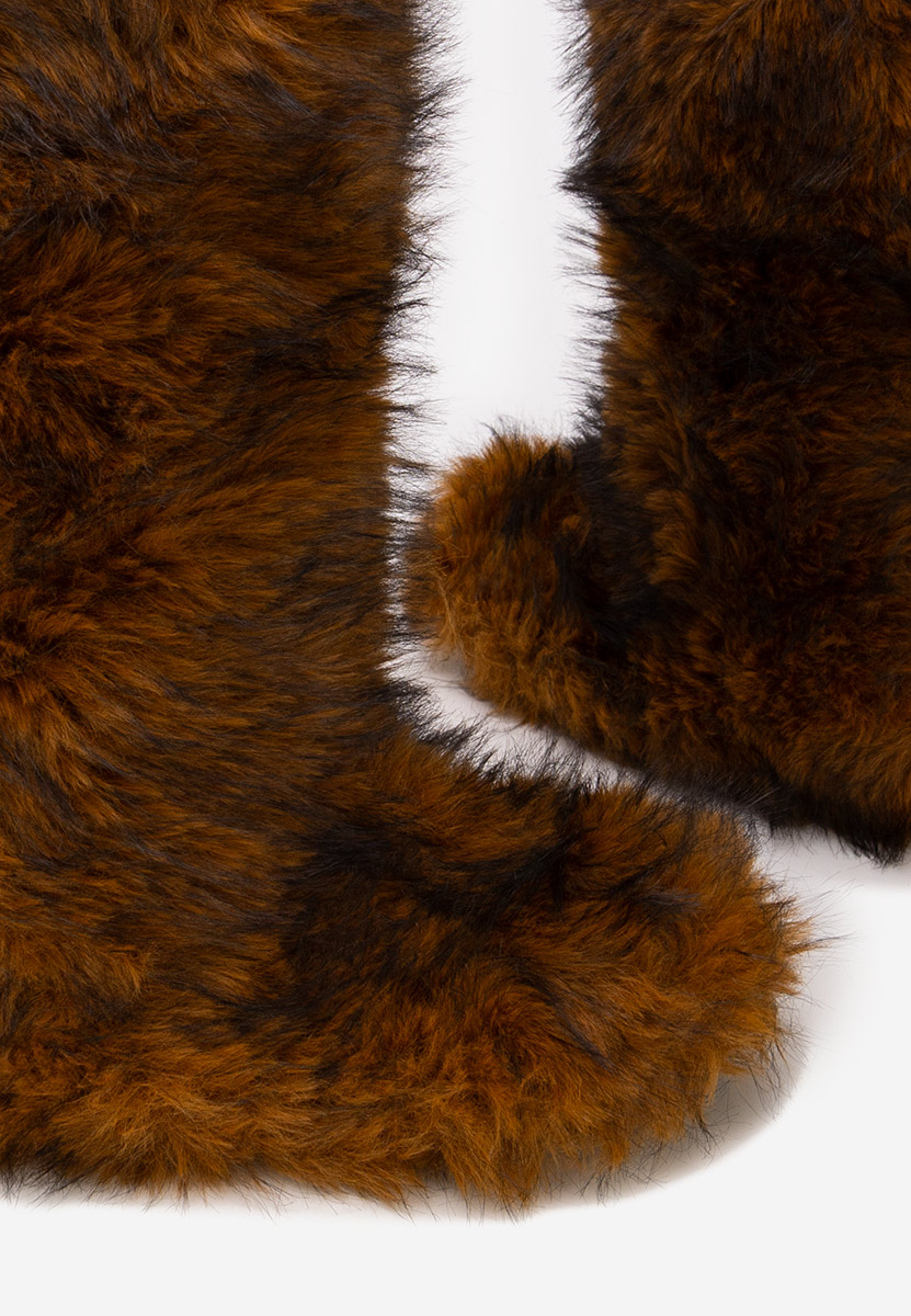 Camelowe zimowe buty damskie Gelira