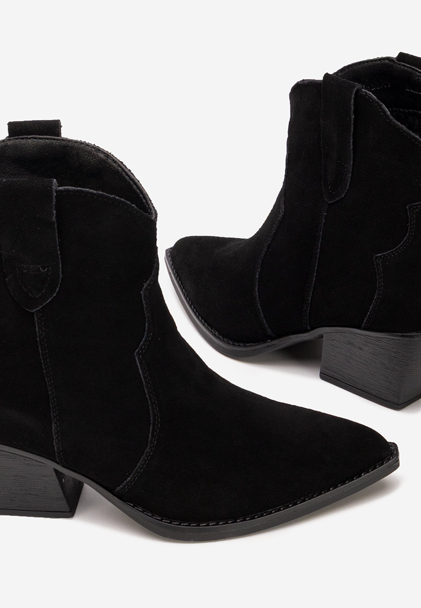 Czarne kowbojki damskie Glavira