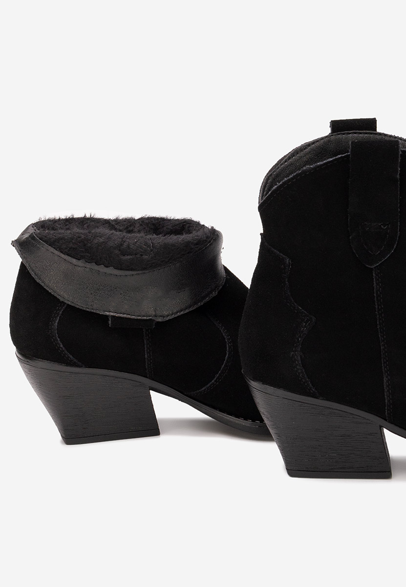 Czarne kowbojki damskie Glavira