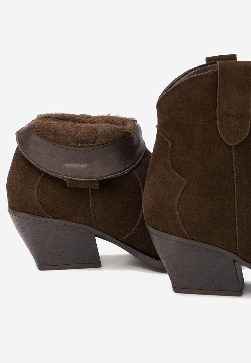 Brązowe kowbojki damskie Glavira