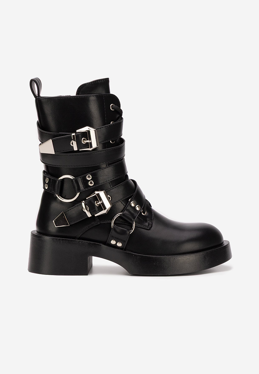 Czarne workery damskie Damaria