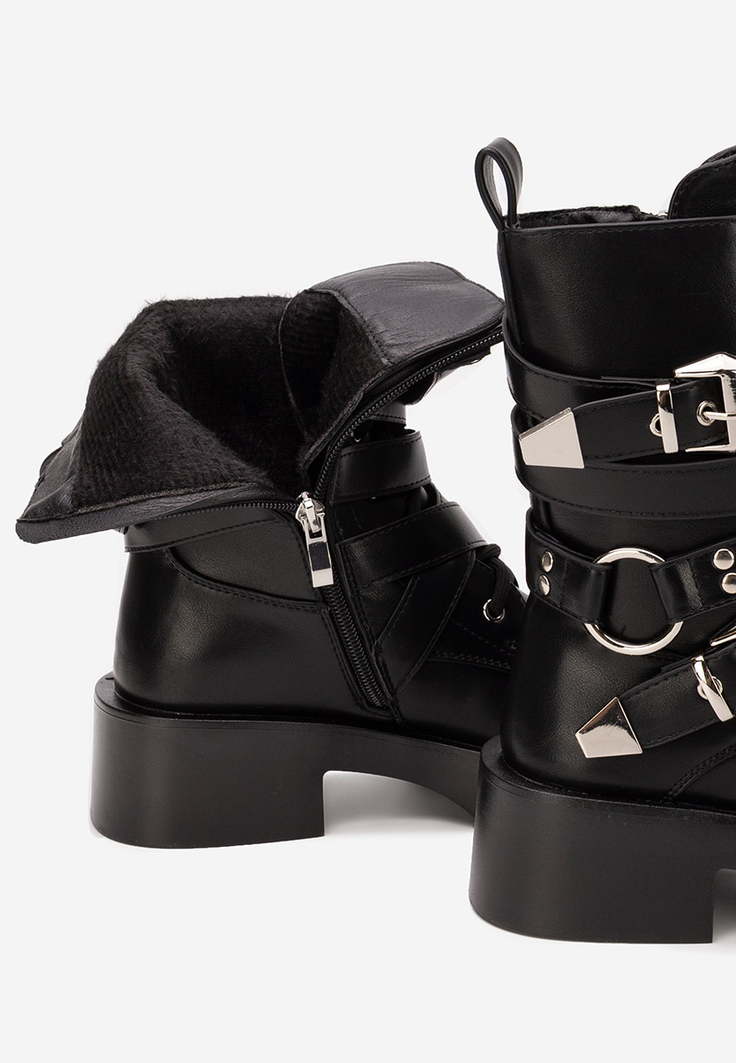 Czarne workery damskie Damaria