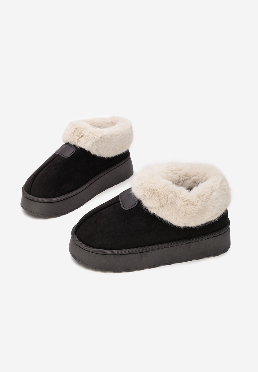 Czarne botki na platformie Elarva