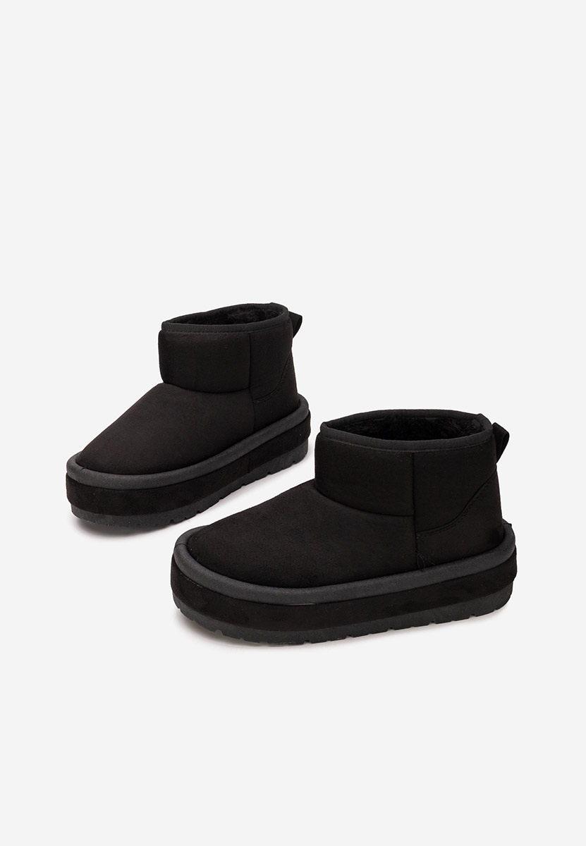 Czarne kozaki na platformie Libby