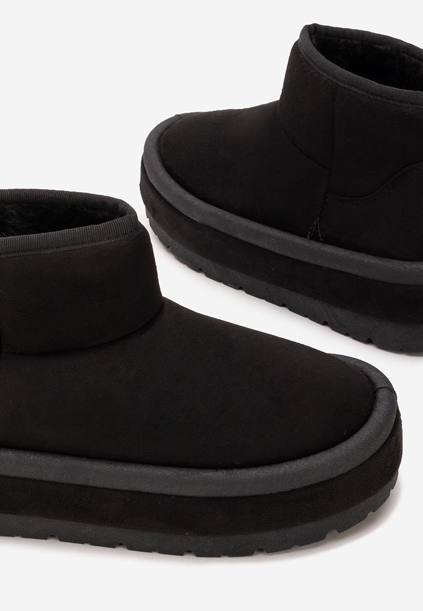 Czarne kozaki na platformie Libby