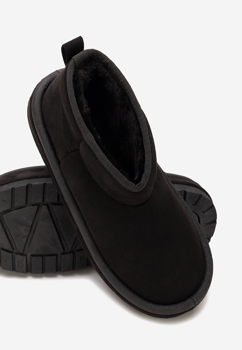 Czarne kozaki na platformie Libby