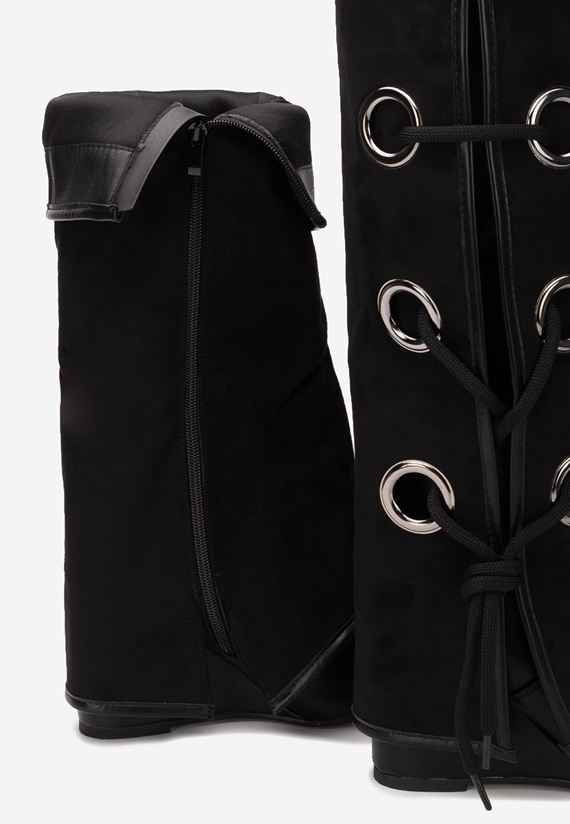 Czarne kozaki damskie Adeia