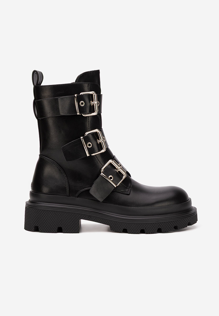 Czarne kozaki damskie Mioala