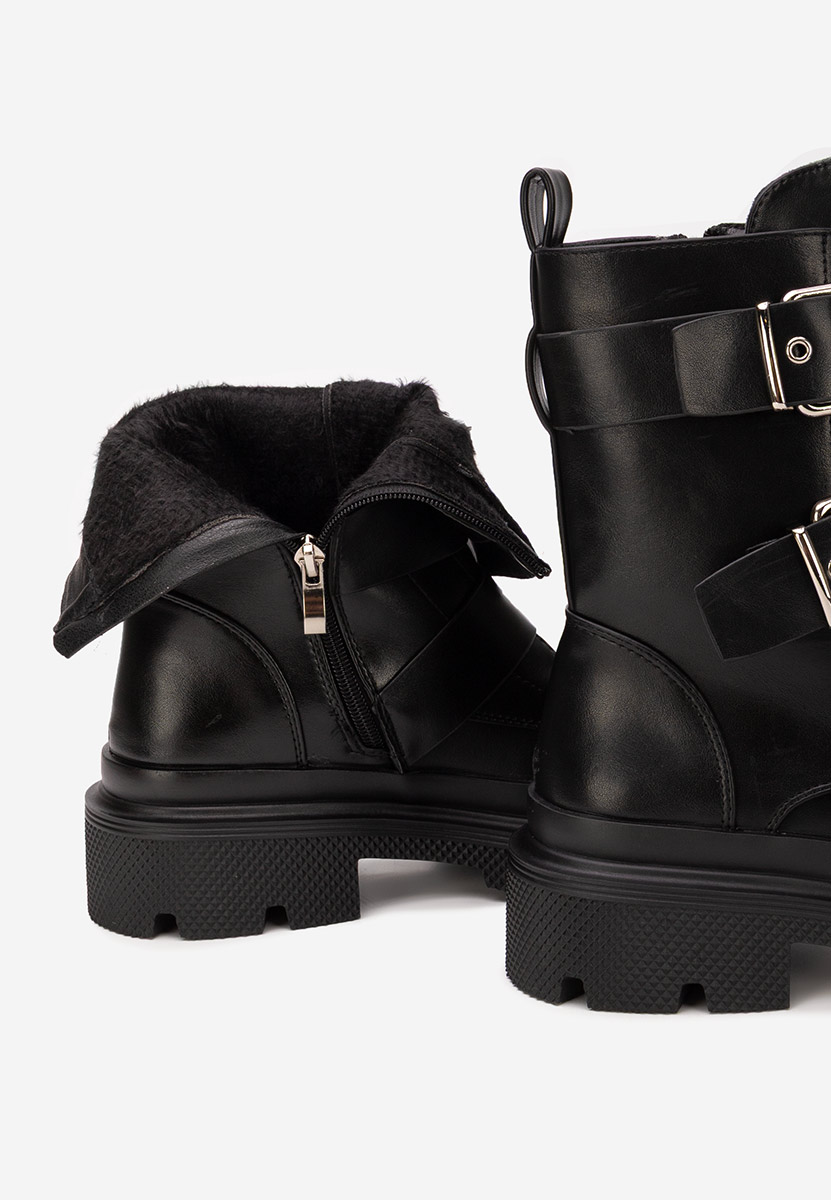 Czarne kozaki damskie Mioala