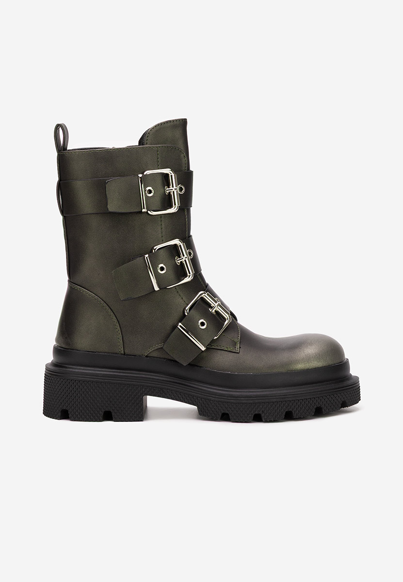 Szare kozaki damskie Mioala