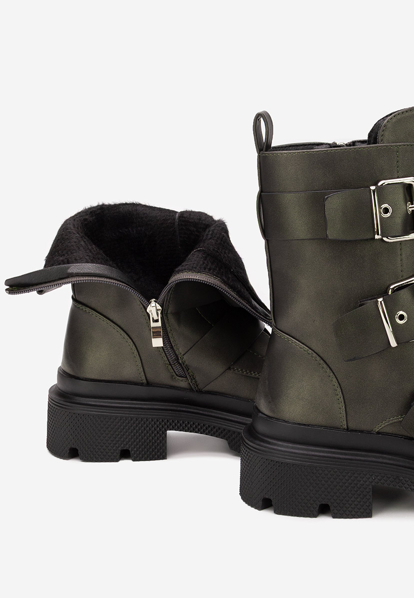 Szare kozaki damskie Mioala