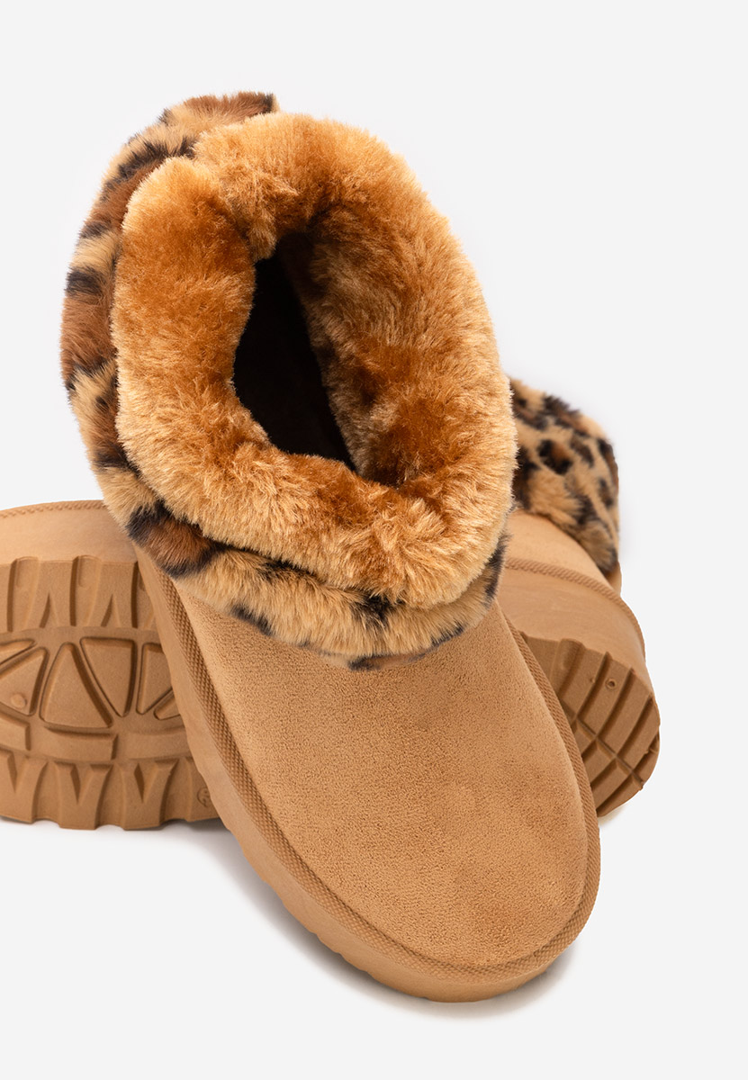 Camelowe kozaki na platformie Samyra