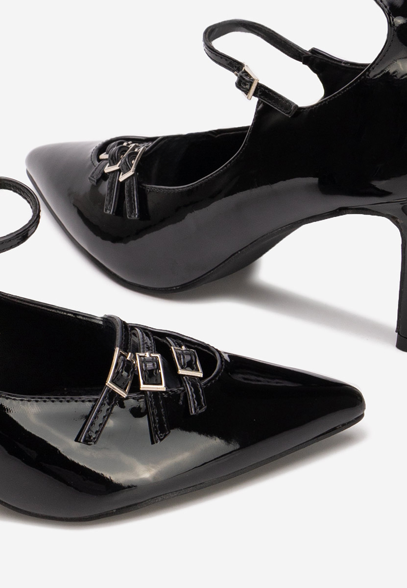 Czarne szpilki na obcasie Monalisa