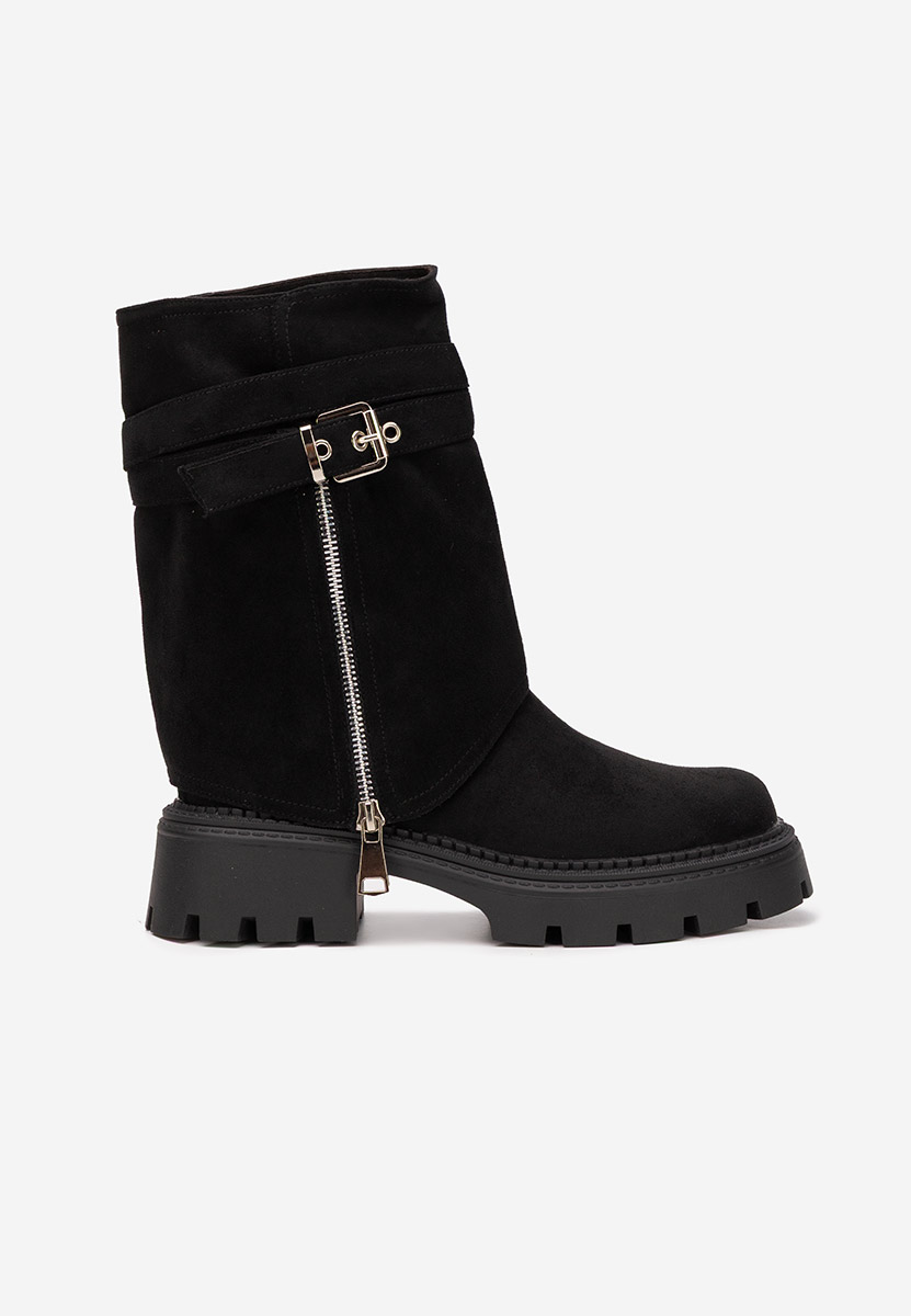 Czarne kozaki damskie Ginesia