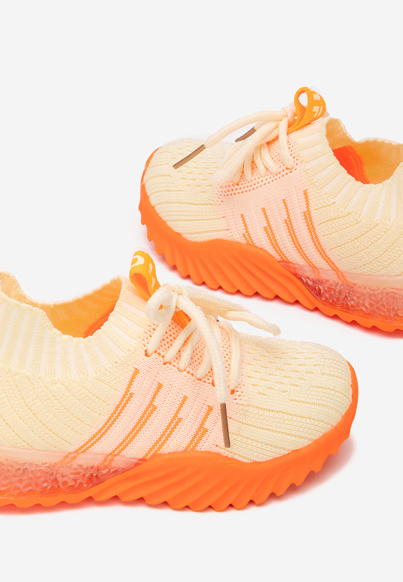 Pomarańczowe sneakersy dla dzieci Alessio