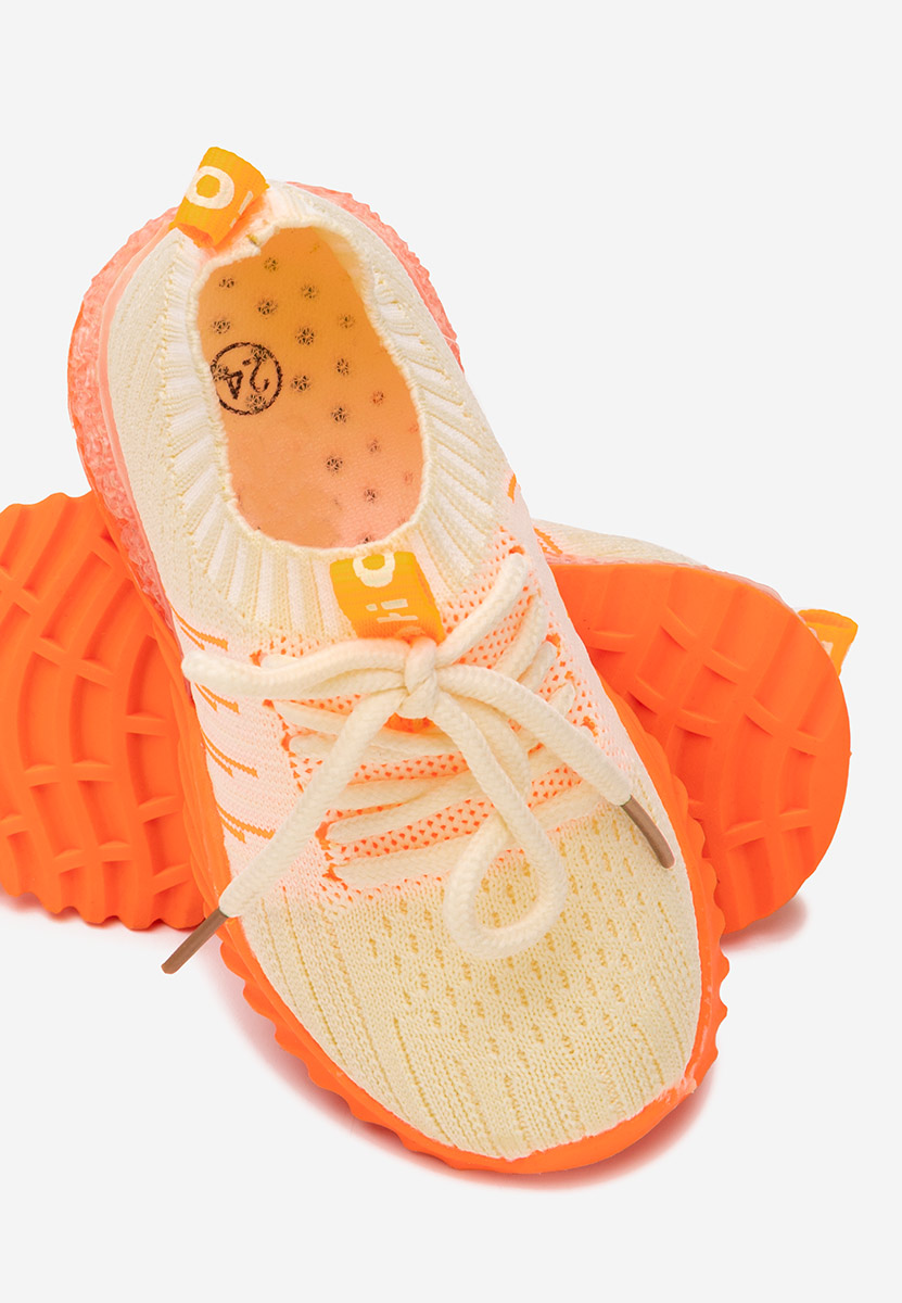 Pomarańczowe sneakersy dla dzieci Alessio