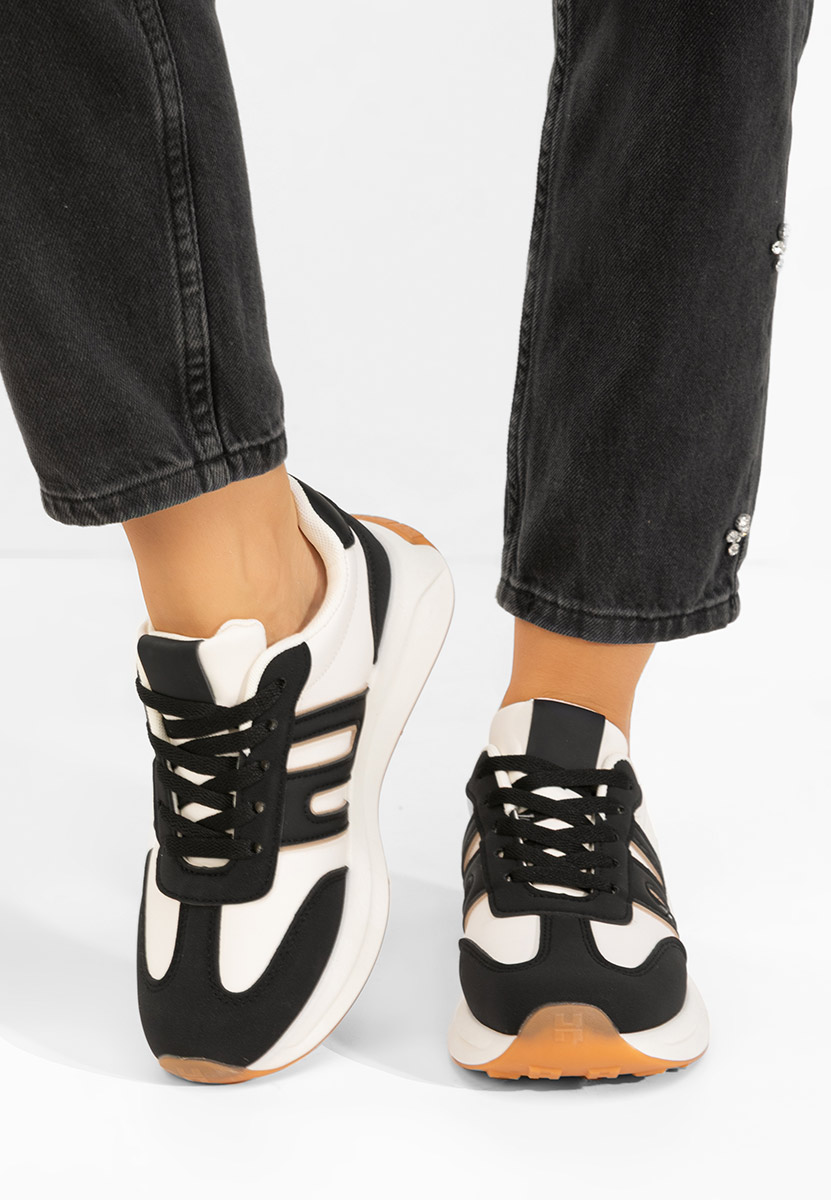 Czarne sneakersy damskie Roksana