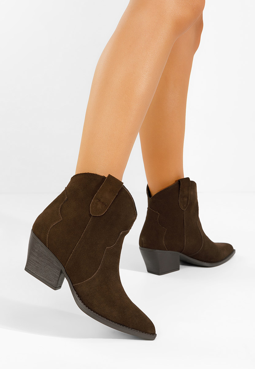 Brązowe kowbojki damskie Glavira