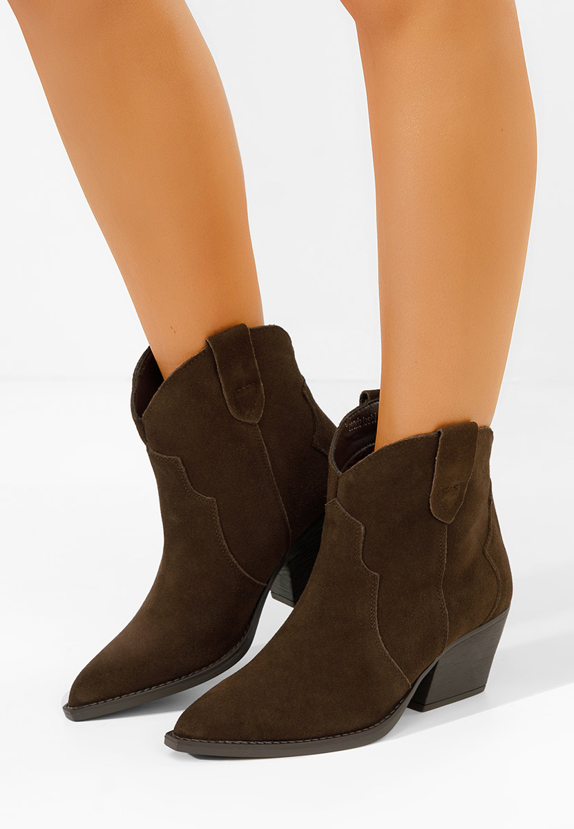 Brązowe kowbojki damskie Glavira