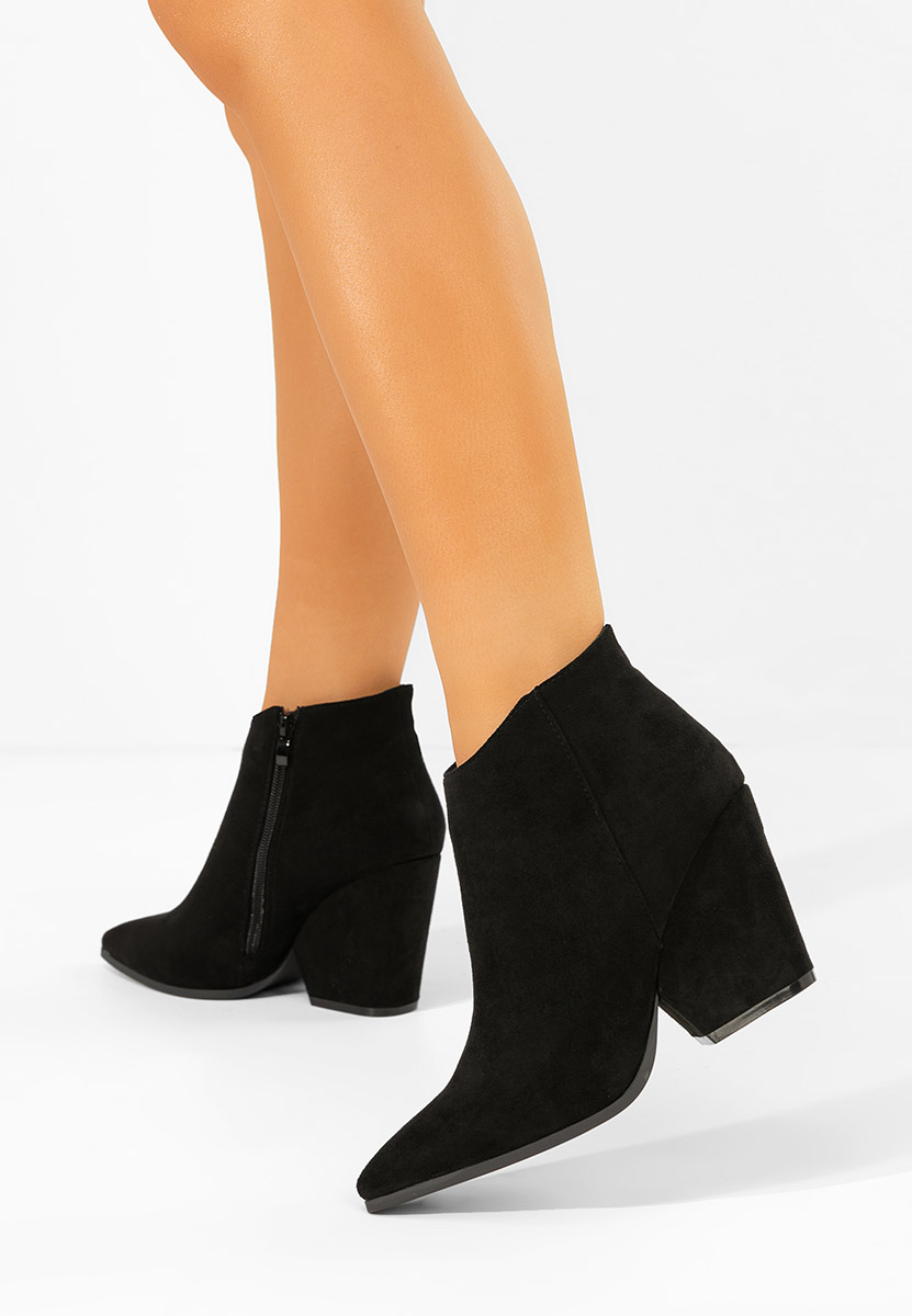 Czarne kowbojki damskie Versalia