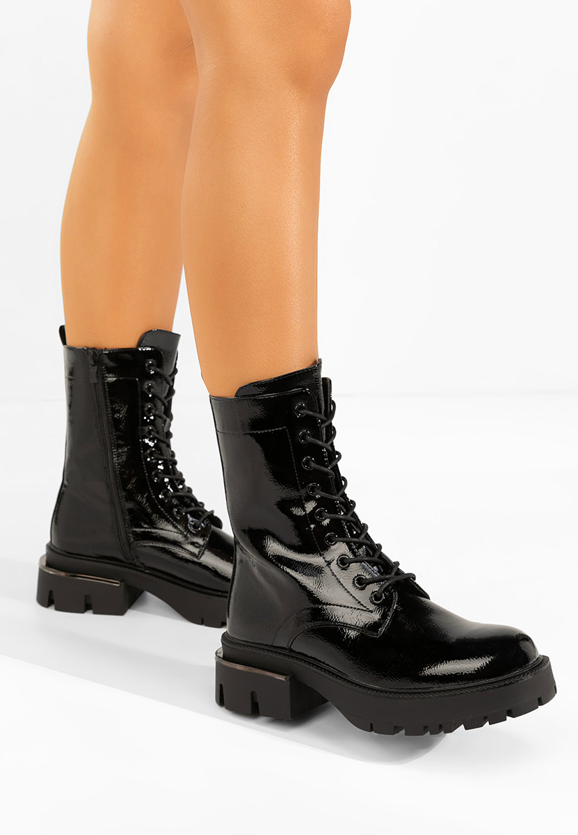 Czarne workery damskie Andela