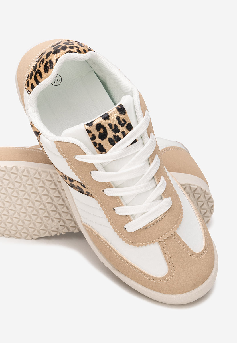 Khaki sneakersy damskie Cleta