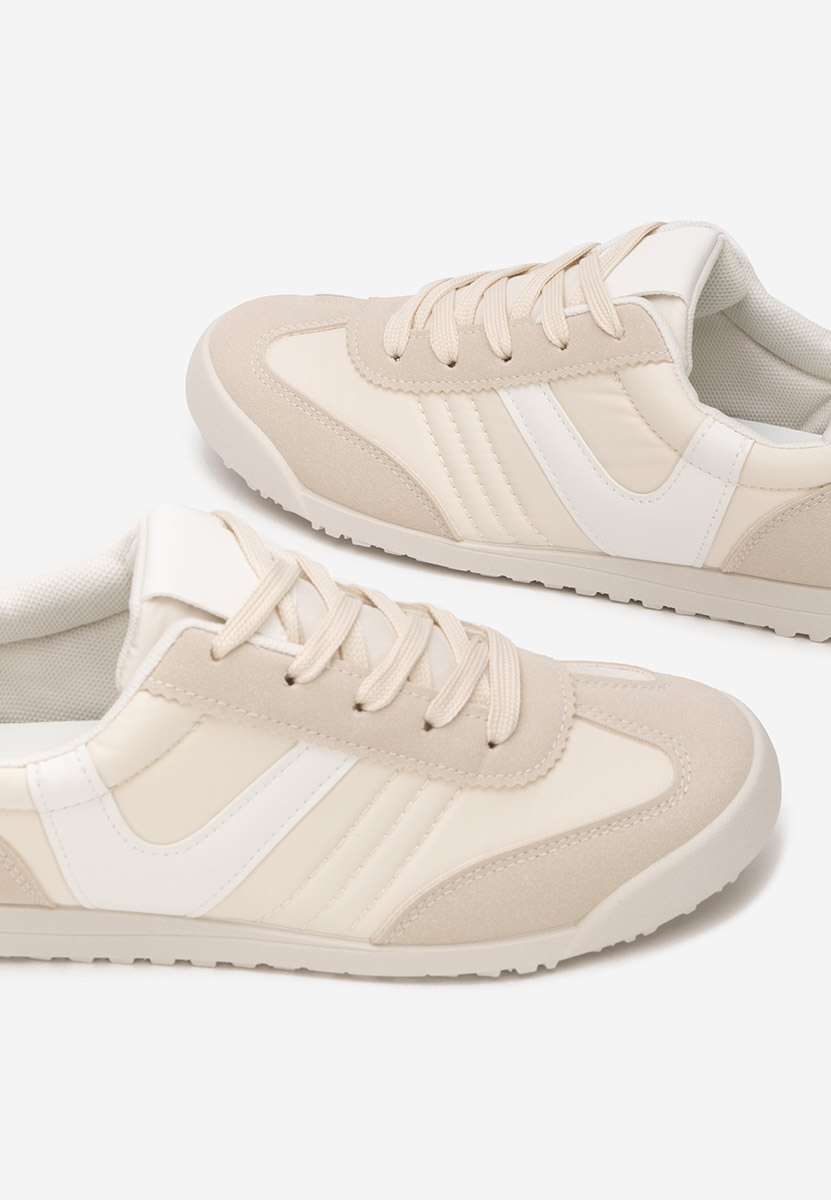 Beżowe sneakersy damskie Cleta