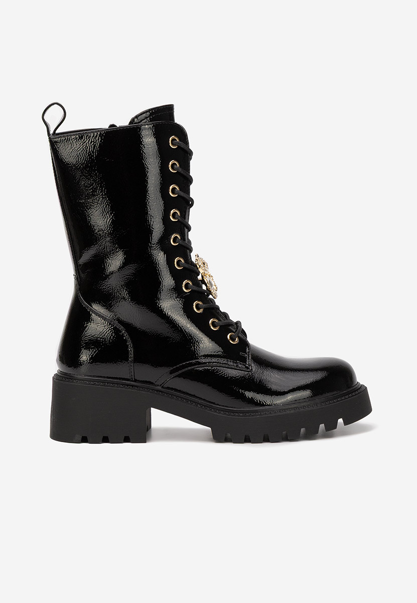 Czarne workery damskie Fabina V2