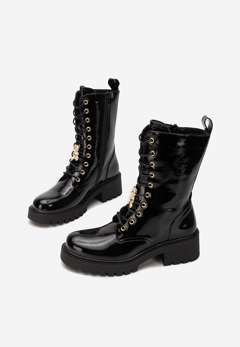 Czarne workery damskie Fabina V2