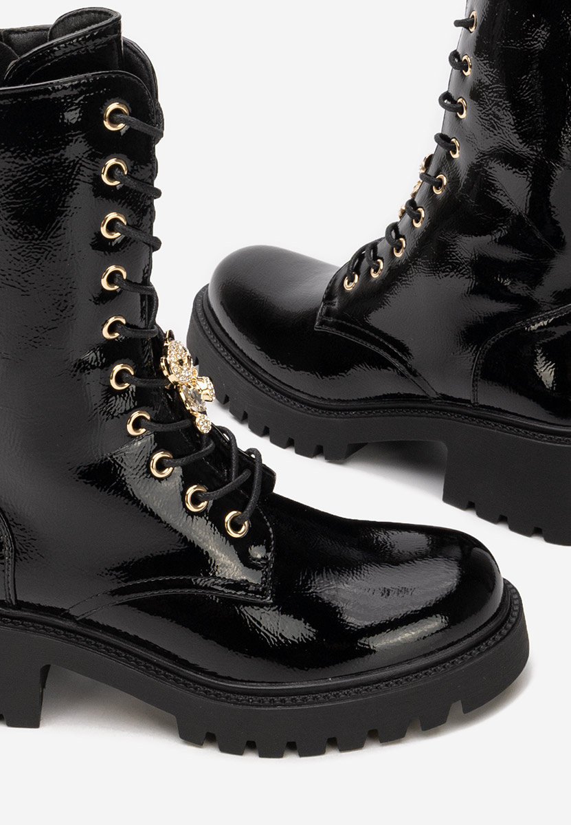 Czarne workery damskie Fabina V2