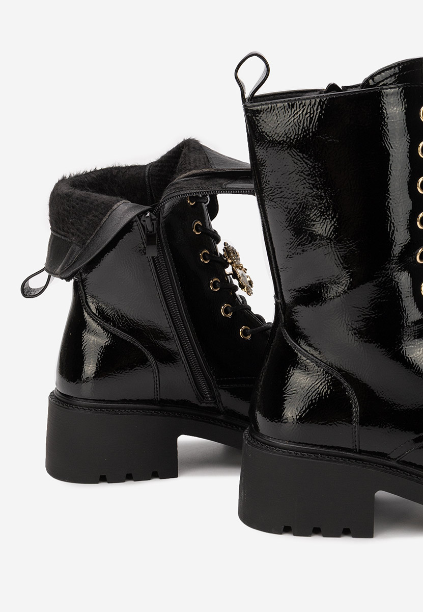 Czarne workery damskie Fabina V2