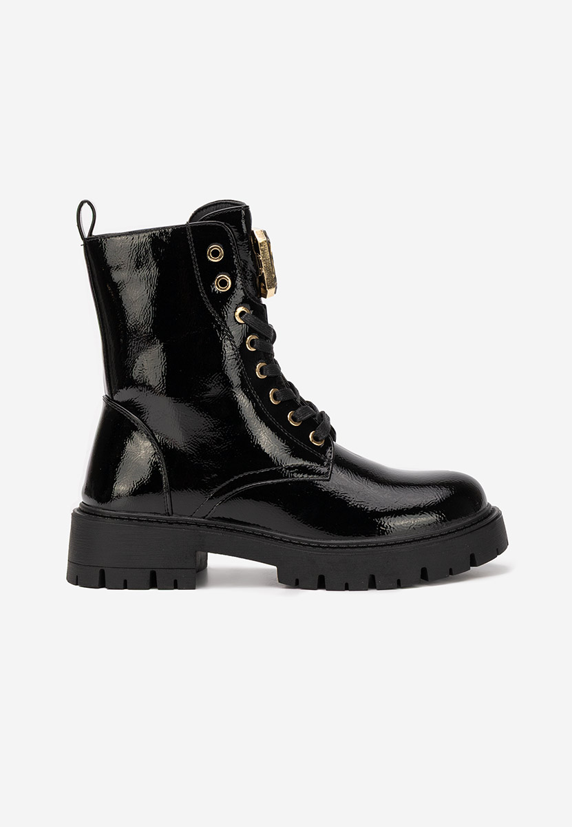 Czarne workery damskie Tatiania